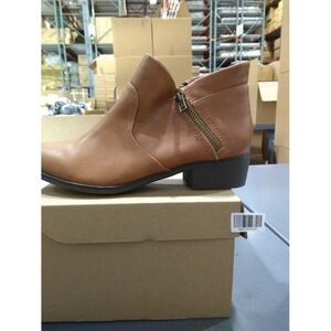 Sun + Stone Womens Adelinee Padded Insole Ankle Boots Brown 6.5 Medium (B,M)